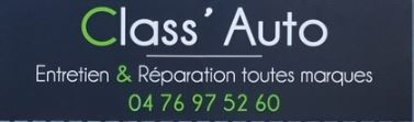 Le Garage Class' Auto vous accueille à Crolles (38) situé dans la zone d'activité derrière Casino 
du lundi au vendredi de 8h à 12h et de 14h à 18h30 (Samedi et dimanche fermé)
Mathieu et son équipe sont à votre service du lundi au vendredi.


Quelle que soit la marque de votre véhicule, ils le prendront en charge pour réparations, entretien, pneumatique, diagnostic ...
Sur simple demande, ils peuvent vous proposer un véhicule de remplacement.
Pour plus de renseignements rendez-vous sur leur site : http://classauto-crolles.fr/